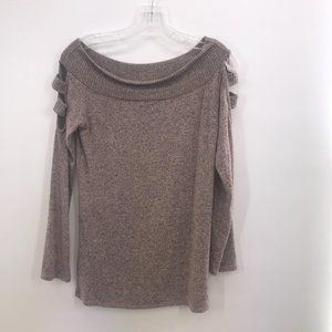 ADORA‎ BROWN LONG SLEEVE SWEATER